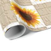 Schleifpapier Sonnenblume Geschenkpapier (Rolleneckpunkt)