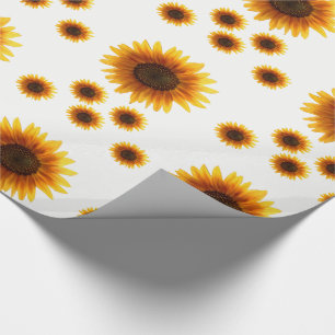 Schleifpapier Sonnenblume Geschenkpapier