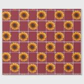 Schleifpapier Sonnenblume Geschenkpapier (Flach)