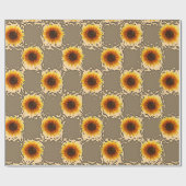 Schleifpapier Sonnenblume Geschenkpapier (Flach)