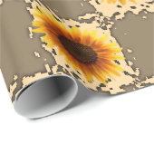 Schleifpapier Sonnenblume Geschenkpapier (Rolleneckpunkt)