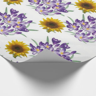 Schleifpapier Sonnenblume Geschenkpapier