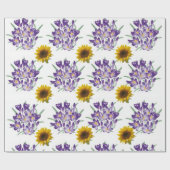 Schleifpapier Sonnenblume Geschenkpapier (Flach)