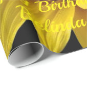 Schleifpapier Sonnenblume Geschenkpapier (Rolleneckpunkt)