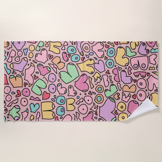 Schleifpapier Strandtuch (Vorderseite)