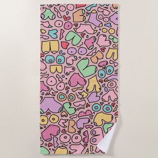 Schleifpapier Strandtuch (Vorderseite)