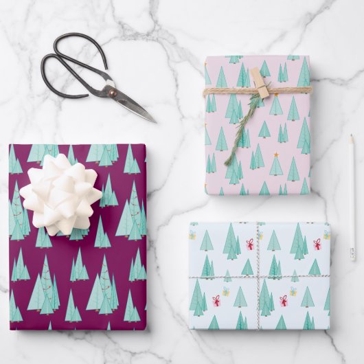 Schleifpapier | Woodland Weihnachtsüberraschung Geschenkpapier Set (Vorderseite)