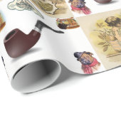 Schleifpapier Zigarren Geschenkpapier (Rolleneckpunkt)