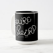 Schleifpapier Zweifarbige Tasse (Vorderseite Links)