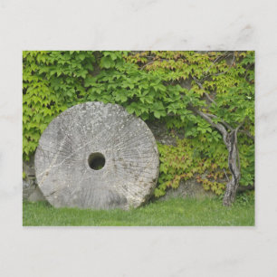Schleifstein, Schloss Banfi in der Region Toskana, Postkarte