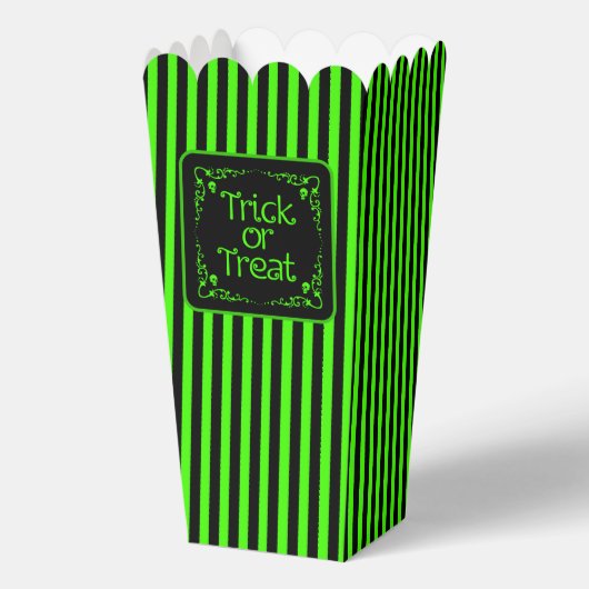 Schleimgrüner Trick oder Behandlung Geschenkschachtel (Vorderseite)