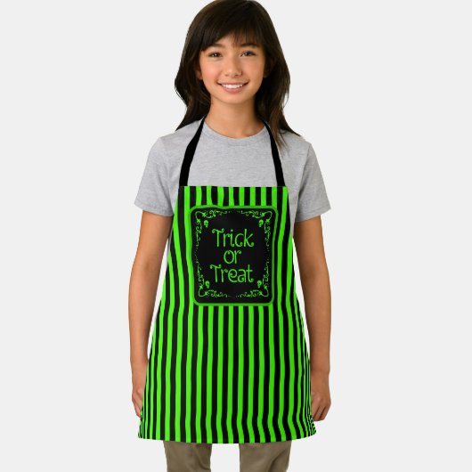 Schleimgrüner Trick oder Behandlung Schürze (Insitu)