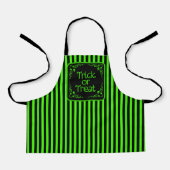 Schleimgrüner Trick oder Behandlung Schürze (Vorderseite)