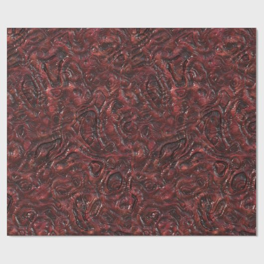 Schleimige rote Bio sonderbare Geschenkpapier (Flach)