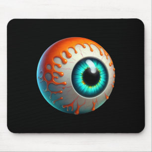 Schleimiger menschlicher Augapfel Gruseliger Hallo Mousepad
