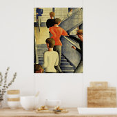 Schlemmer - Bauhaus-Treppe Poster (Küche)