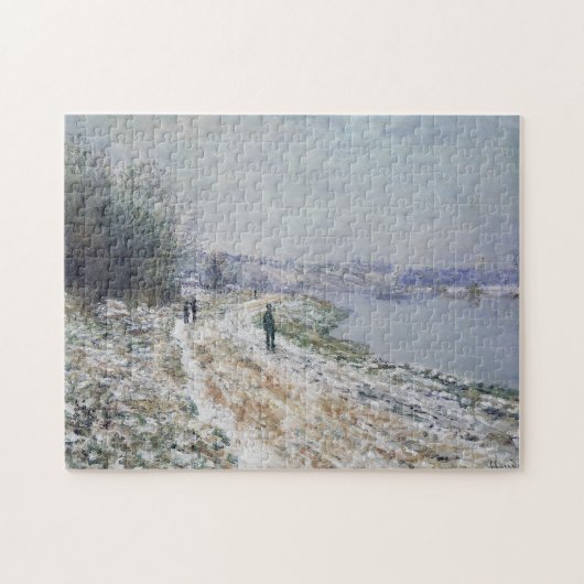 Schlemmerweg beim Argenteuil Winter Monet Kunstvol Puzzle (Horizontal)