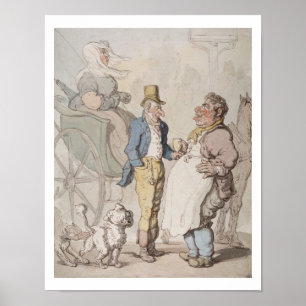 Schlender Billy, Reisende, die Erfrischung nehmen  Poster