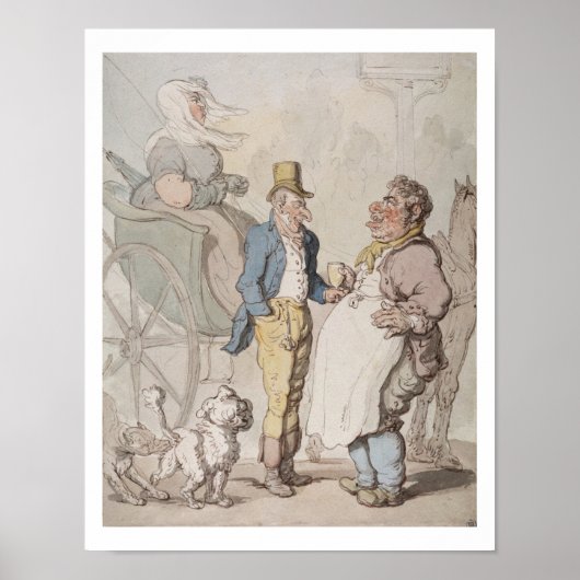 Schlender Billy, Reisende, die Erfrischung nehmen  Poster (Vorne)