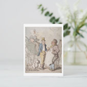 Schlender Billy, Reisende, die Erfrischung nehmen  Postkarte (Stehend Vorderseite)