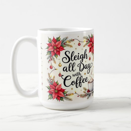Schlendere den ganzen Tag mit Kaffee herum Kaffeetasse (Links)