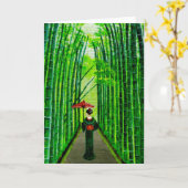 "Schlendernde Schönheit " Karte (Gelbe Blume)