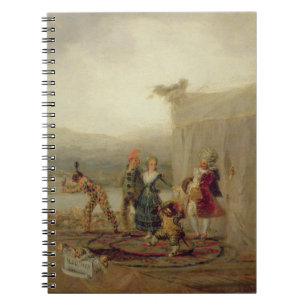 Schlendernde Spieler, 1793 (Öl auf Weißblech) Notizblock