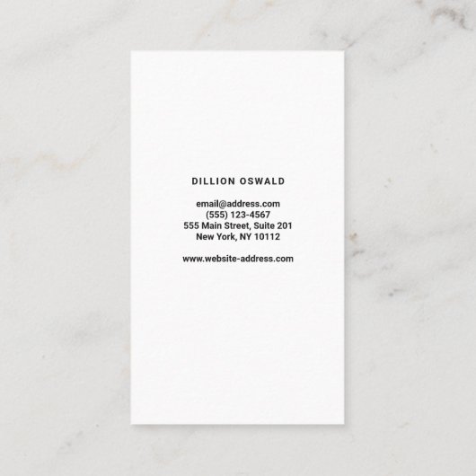 Schlepp- und Abschleppdienst Visitenkarte (Rückseite)