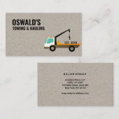 Schlepp- und Abschleppdienstkarte Visitenkarte (Vorne/Hinten)