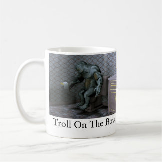 Schleppangel auf der Schüssel Kaffeetasse