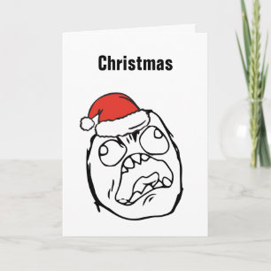 Schleppangel Christmas Le Me Memes wütendes Feiertagskarte