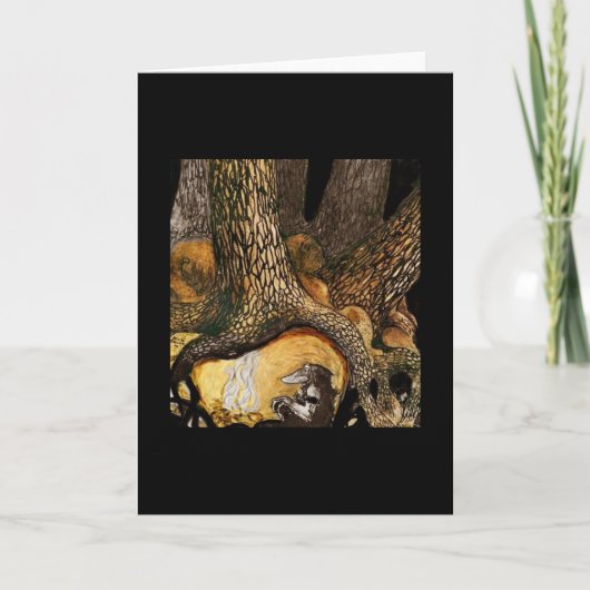 Schleppangel durch ein Lagerfeuer Karte (Vorderseite)