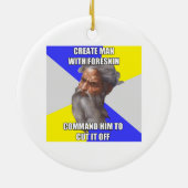 Schleppangel-Gott-Beschneidung Keramik Ornament (Hinten)