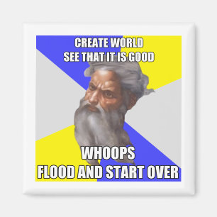 Schleppangel-Gott-Flut Magnet