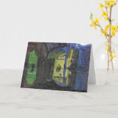 Schleppangel-Höhlen-Raum-Gruß-Karte Karte (Gelbe Blume)