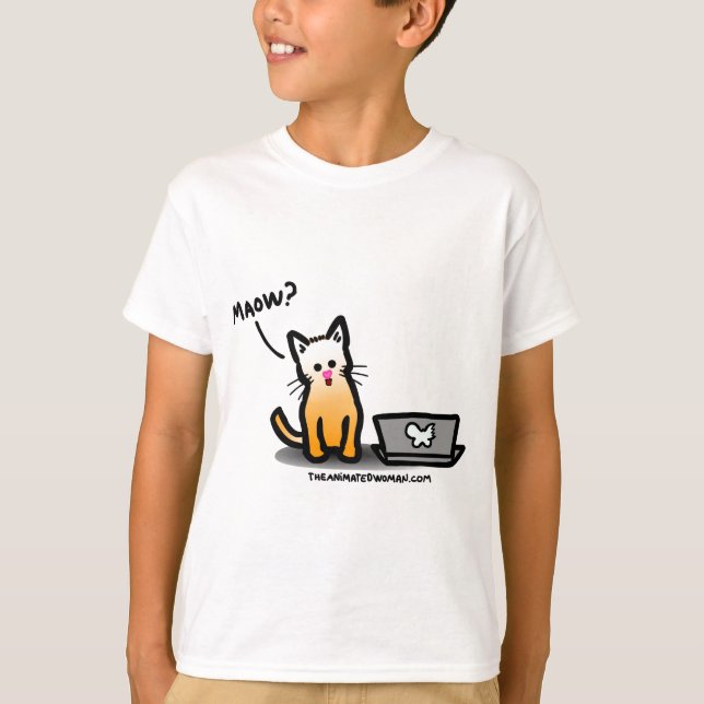 SCHLEPPANGEL Kätzchen T-Shirt (Vorderseite)