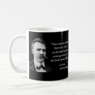 Schleppangel-Zitat Friedrich Nietzsche Kaffeetasse