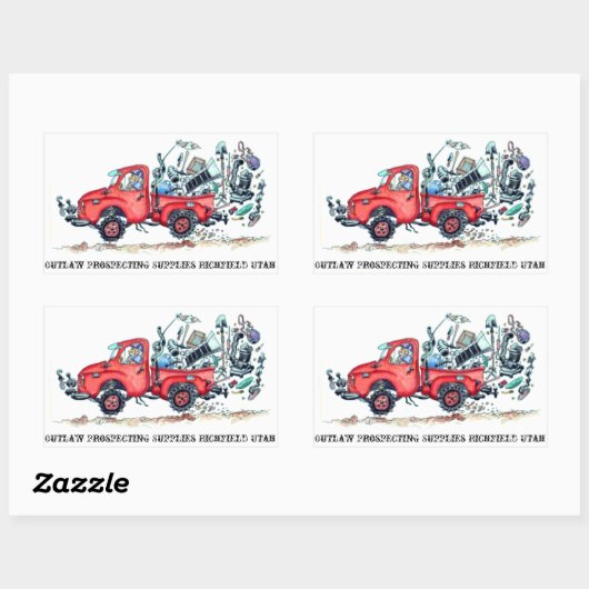 Schleppaufkleber für unerlaubte Zukunftsdienste Rechteckiger Aufkleber (Blatt)