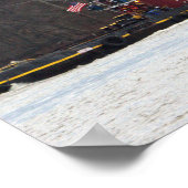 Schleppboot auf dem Poster des Delaware (Ecke)