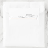 Schleppboot Chesapeake Bay (Vollkabine) Rechteckiger Aufkleber (Tasche)