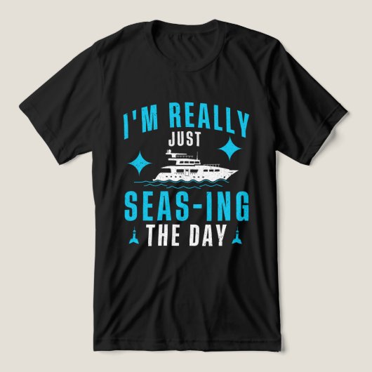 Schleppboote, ich bin wirklich nur Seefahrer am Ta Tri-Blend Shirt (Design Vorderseite)