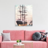 Schleppboote zum Schleppen eines Schiffes auf See Leinwanddruck (Insitu (Wohnzimmer))