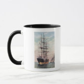 Schleppboote zum Schleppen eines Schiffes auf See Tasse (Links)