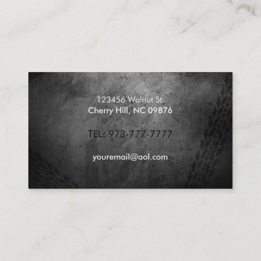 Schleppbügel Visitenkarte (Rückseite)