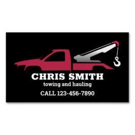 Schleppdienst Magnetische Visitenkarte