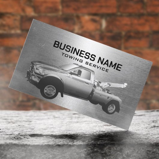 Schleppdienst - Metallschleppwagen Beruflich Visitenkarte