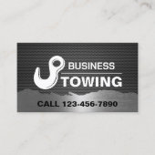 Schleppdienst-Schlepphaken-Logo Berufliche Metalle Visitenkarte (Vorderseite)