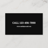 Schleppdienst Visitenkarte (Rückseite)