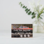 Schleppdienstefirma Business Card Visitenkarte (Stehend Vorderseite)