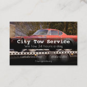 Schleppdienstefirma Business Card Visitenkarte (Rückseite)